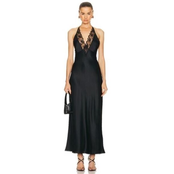 SIR. Aries Halter silk Gown 2 - Picture 1 of 3